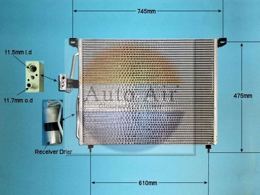 AUTO AIR 16-6554 Air Conditioning Condenser A/C Air Con Fits Vauxhall Omega