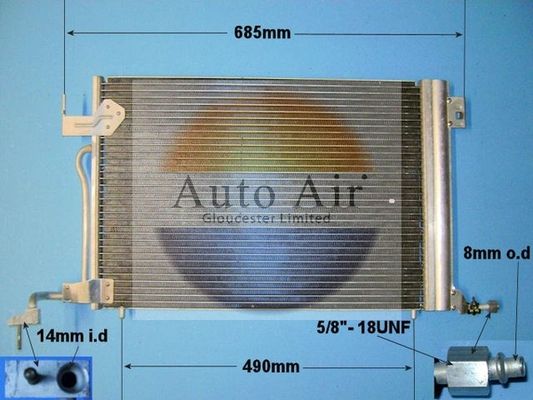 AUTO AIR 16-9678 Air Conditioning Condenser A/C Air Con For Citroen Peugeot