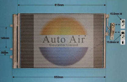 AUTO AIR 16-1987 Air Condenser A/C Air Conditioning Fits Alpina XD3 BMW X3 X4