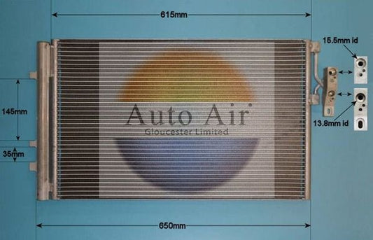AUTO AIR 16-1987 Air Condenser A/C Air Conditioning Fits Alpina XD3 BMW X3 X4