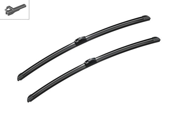 2 x BOSCH AEROTWIN A054S Flat Wiper Blades (Pair) 600/600mm Fits Mercedes