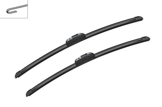 2x BOSCH Wiper Blades (Pair) For Audi Cadillac Chrysler Citroen Fiat Ford Jaguar