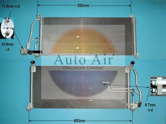 AUTO AIR 16-1006 Air Conditioning Condenser Fits Vauxhall Calibra Cavalier