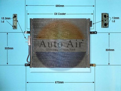 AUTO AIR 16-1330 Air Condenser A/C Air Conditioning Fits Jeep Grand Cherokee