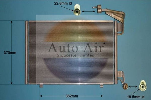 AUTO AIR 16-1396 Air Condenser A/C Air Conditioning Fits Ford B-Max Fiesta