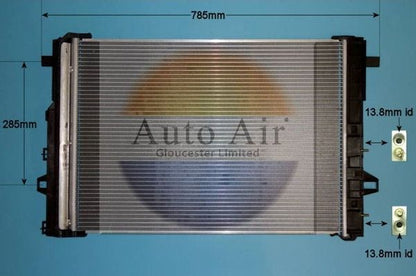 Auto Air 16-1399 A/C Condenser Air Conditioning Fits Infiniti Mercedes-Benz