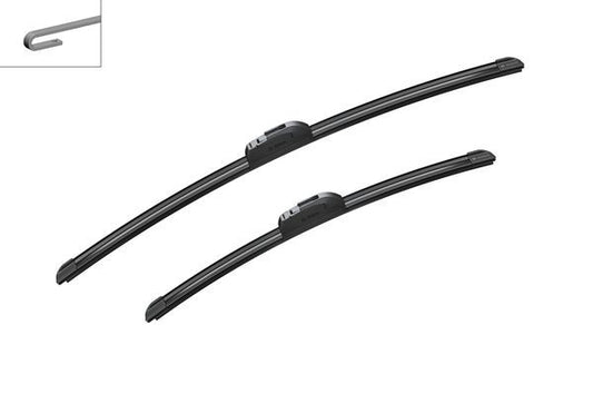 2x BOSCH Wiper Blades (Pair) Fits Chevrolet Citroen Daewoo Fiat Hyundai Infiniti