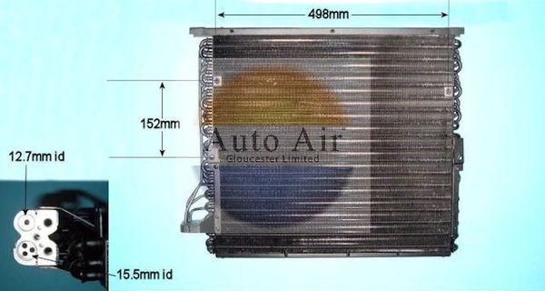 AUTO AIR 16-6597 Air Conditioning Condenser A/C Air Con Fits BMW 3 Series