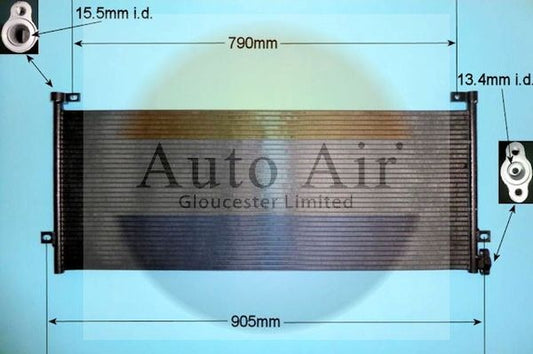 Auto Air 16-2066 A/C Air Con Condenser Air Conditioning R134A R1234YF Fits VOLVO