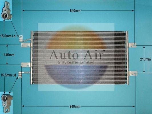 AUTO AIR 16-1382 Air Conditioning Condenser Fits Nissan Renault Vauxhall