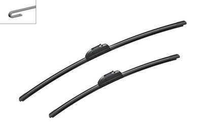 2 x BOSCH AEROTWIN AR608S Flat Wiper Blades (Pair) 600/475mm Length Fits Jaguar