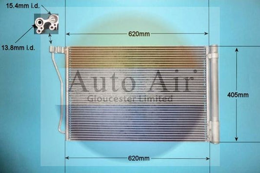 AUTO AIR 16-9829 Air Conditioning Condenser Air Con Replacement Fits Alpina BMW