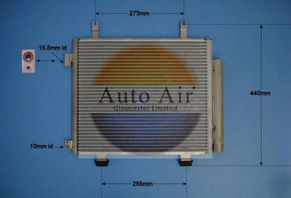 AUTO AIR 16-9986 Air Conditioning Condenser Fits Nissan Pixo Suzuki Alto