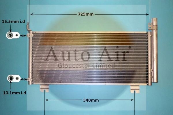 AUTO AIR 16-1447 Air Conditioning Condenser A/C Air Con Replacement For Lexus RX