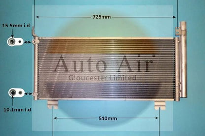 AUTO AIR 16-1447 Air Conditioning Condenser A/C Air Con Replacement For Lexus RX