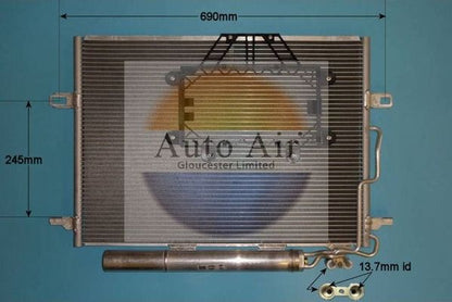 Auto Air 16-5013 A/C Condenser Air Conditioning Fits Mercedes-Benz CLS E-Class