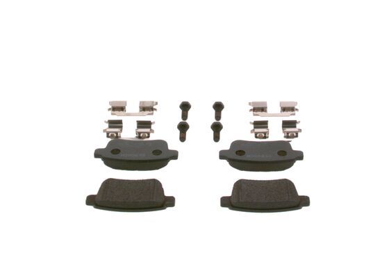 BOSCH 0986494331 Brake Pad Set For Disc Brake Rear 14.2mm Thickness Fits Renault