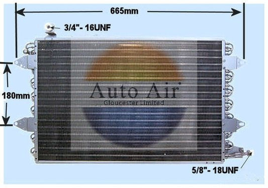 AUTO AIR 16-1091 Air Conditioning Condenser A/C Air Con Replacement For VW Golf