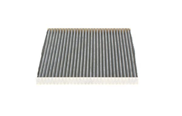 BOSCH 1987435572 Cabin Air Filter 225mm Length Activated Carbon Fits Hyundai Kia