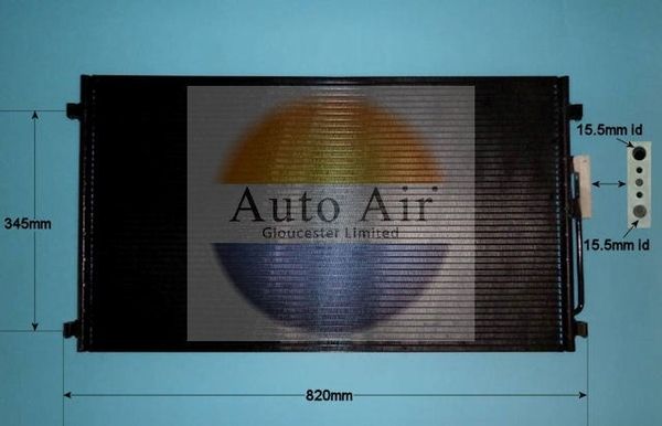 AUTO AIR 16-5111 Air Condenser A/C Air Conditioning Fits Chrysler Voyager