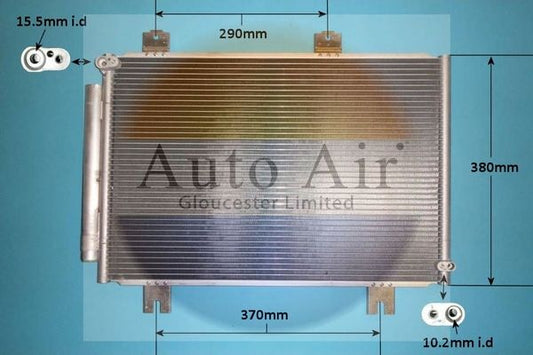 Auto Air 16-0070 A/C Air Con Condenser Air Conditioning Fits Honda Jazz