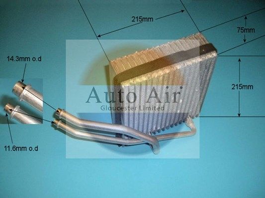 AUTO AIR 21-5638 Air Evaporator A/C Air Conditioning Fits Audi Seat Skoda VW