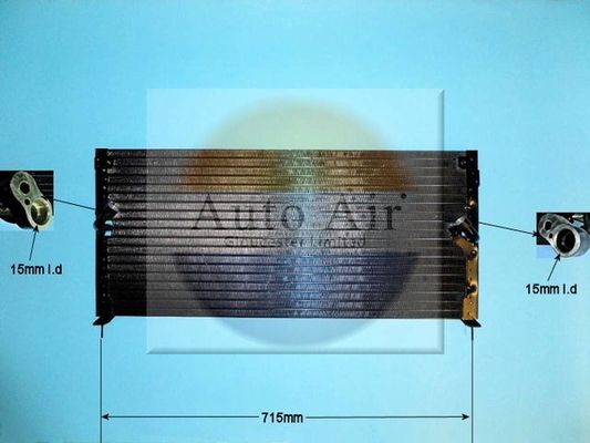 AUTO AIR 16-7164 Air Conditioning Condenser A/C Air Con Fits Subaru Legacy