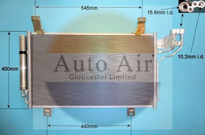 AUTO AIR 16-9988 Air Conditioning Condenser Air Con Replacement Fits Mazda CX-5
