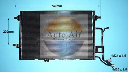 AUTO AIR 16-6153 Air Conditioning Condenser A/C Air Con For Audi A6 Allroad