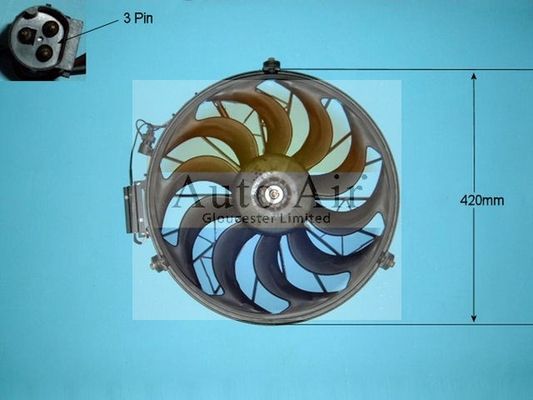 AUTO AIR 05-1115 Radiator Fan Electric Motor Centre Cooling System Fits BMW
