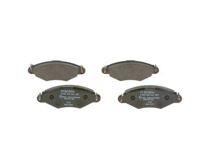 BOSCH 0986495244 Brake Pad Set For Disc Brake Front For Peugeot 206 206 Van 206+