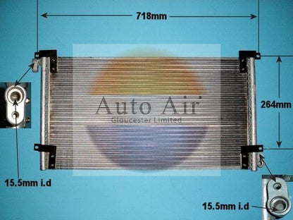 AUTO AIR 16-1165 Air Conditioning Condenser A/C Air Con Fits Iveco Daily