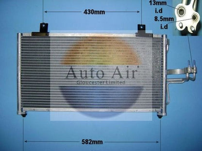 AUTO AIR 16-1178 Air Conditioning Condenser Air Con Replacement Fits Kia Shuma