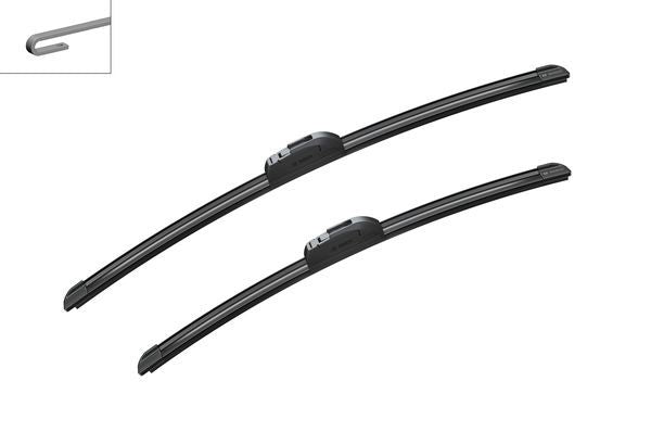 2x BOSCH Wiper Blades (Pair) Fits Alfa Alpina BMW Chevrolet Chrysler Daewoo