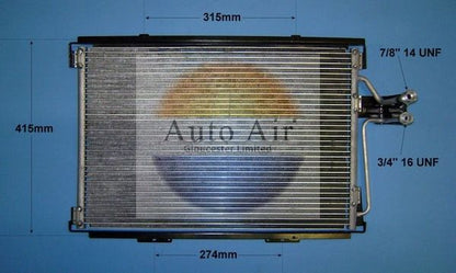 AUTO AIR 16-9551 Air Conditioning Condenser A/C Air Con Fits Renault Espace