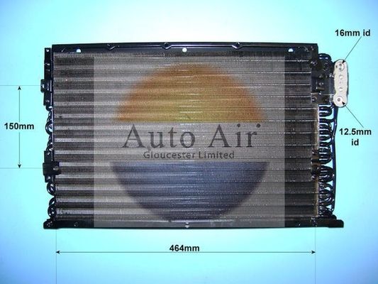 AUTO AIR 16-9744 Air Conditioning Condenser A/C Air Con Fits BMW 3 Series