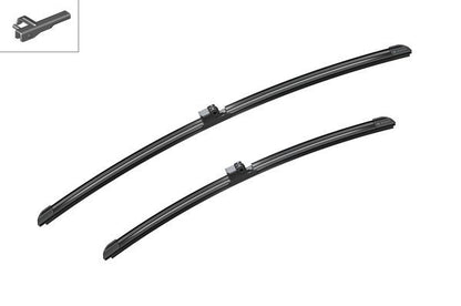 2 x BOSCH AEROTWIN A073S Flat Wiper Blades (Pair) 600/475mm Fits Alpina BMW