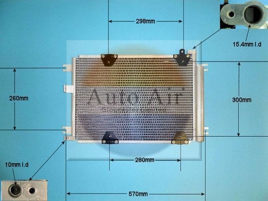 AUTO AIR 16-6105 Air Condenser A/C Air Conditioning Fits Suzuki Grand Vitara