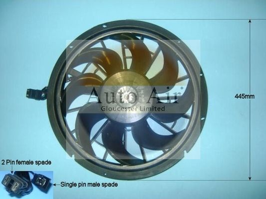 AUTO AIR 05-1174 Radiator Fan Electric Motor Centre Cooling System For Volvo 850