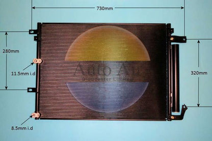 AUTO AIR 16-0062 Air Conditioning Condenser A/C Air Con Fits Jeep Cherokee