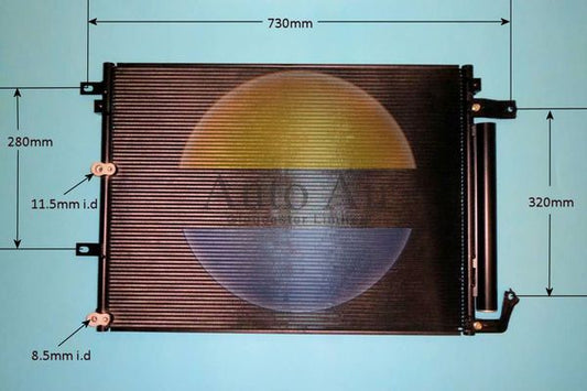 AUTO AIR 16-0062 Air Conditioning Condenser A/C Air Con Fits Jeep Cherokee