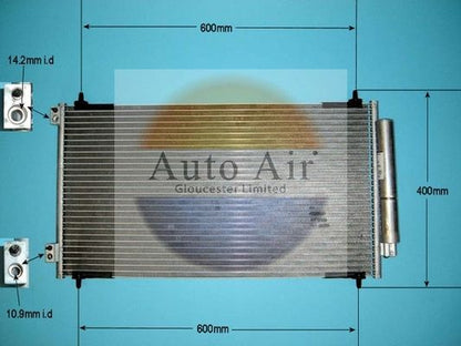 AUTO AIR 16-6220 Air Condenser A/C Air Conditioning Fits Citroen Fiat Peugeot