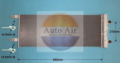AUTO AIR 16-9834 Air Conditioning Condenser A/C Air Con Replacement Fits DAF
