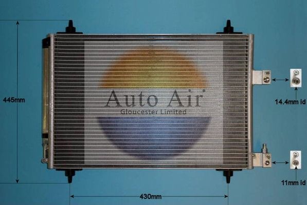 AUTO AIR 16-9749 Air Conditioning Condenser Air Con Replacement Fits Citroen C5