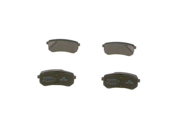 BOSCH 0986494145 Brake Pad Set For Disc Brake Rear Fits Hyundai i10 Kia Picanto