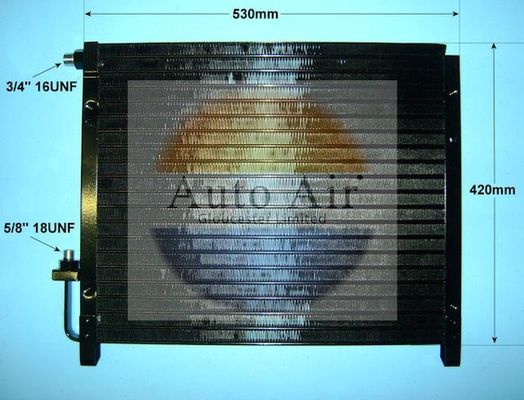 AUTO AIR 16-9690 Air Conditioning Condenser A/C Air Con Fits Alfa Romeo 164