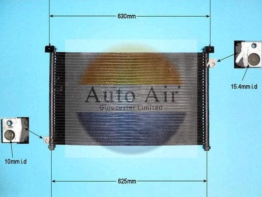 AUTO AIR 16-1147 Air Conditioning Condenser A/C Air Con Fits Honda Accord