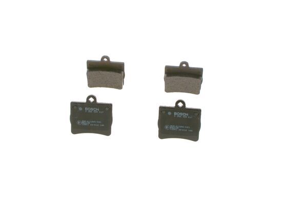 BOSCH 0986494017 Disc Brake Pad Set Rear Low-Metallic Fits Mercedes-Benz C-Class
