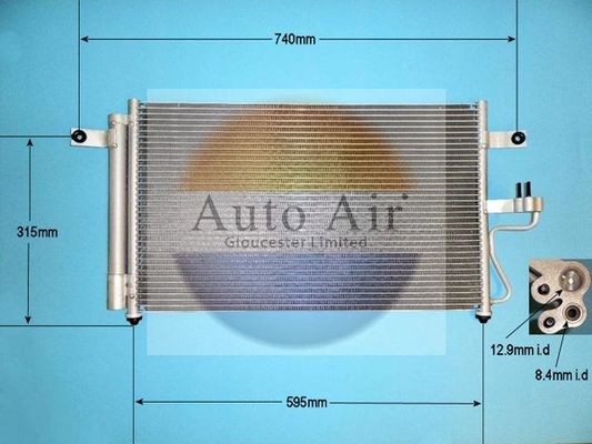 AUTO AIR 16-1160 Air Conditioning Condenser A/C Air Con Fits Hyundai Accent