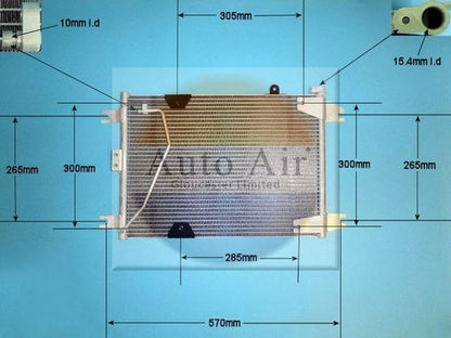 AUTO AIR 16-6104 Air Condenser A/C Air Conditioning Fits Suzuki Grand Vitara